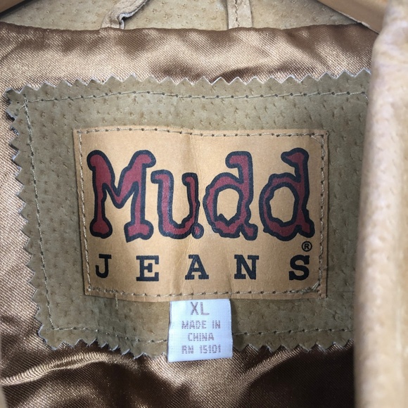 Mudd Coat Jacket Suede Embroidery Detail sz XL - Picture 5 of 6